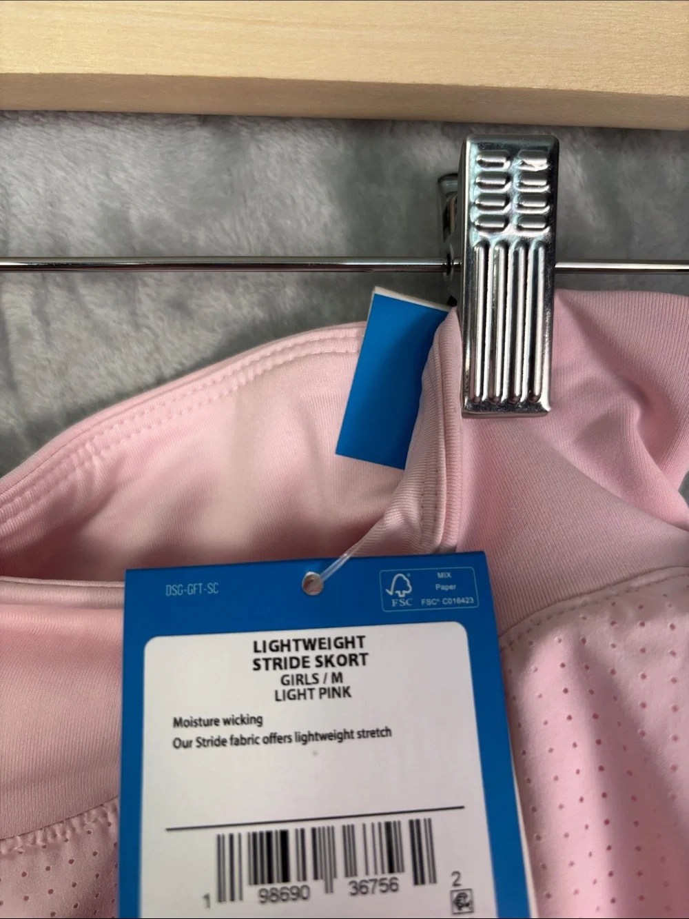 NWT New DSG Pink Stride Performance Mid-Rise Skort Size Girls Medium 10-12 - Picture 7 of 9